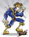 Cartoon: Cyclops freak-out (small) by Hellder Gonzales tagged cyclops,cartoon,ultimate,digital,painting