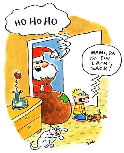 Cartoon: Ho Ho Ho (medium) by ari tagged weihnachten,nikolaus,sack,kind,weihnachtsmann,ho