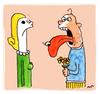 Cartoon: Bad Date (small) by ari tagged date,zunge,unfall,paar,rendezvous,treffen,liebe,tragik,blumen,beziehung