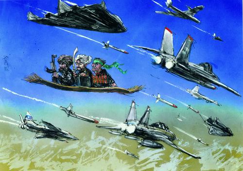 Cartoon: war against terror (medium) by Rainer Ehrt tagged terror,den,gegen,usa,terrorism,krieg,war,afghanistan