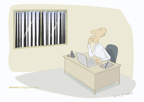 Cartoon: Barcode a prison in every way (medium) by Wilmarx tagged barcode,pollution