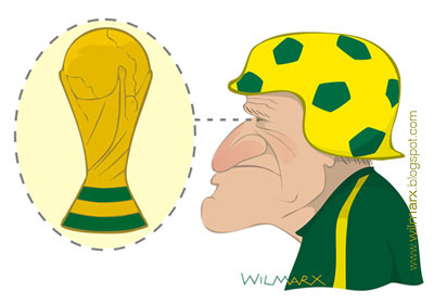 Cartoon: Estilo Dunga de treinar (medium) by Wilmarx tagged football,caricature,sport