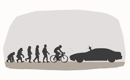Cartoon: Evolution (medium) by Wilmarx tagged evolution,bike,car