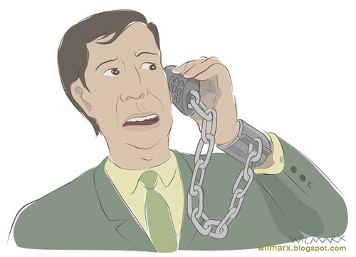 Cartoon: Cellphone Prison (medium) by Wilmarx tagged technology,behavior