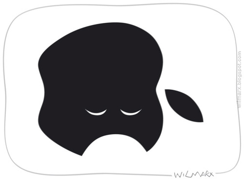 Cartoon: RIP Steve Jobs (medium) by Wilmarx tagged apple,mac,jobs,steve