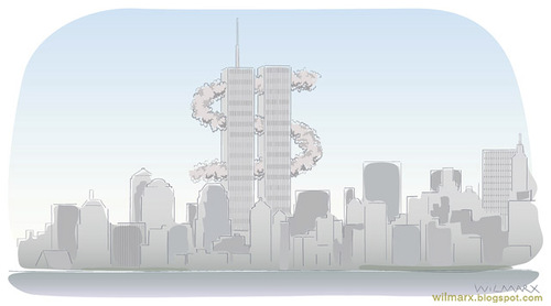 Cartoon: World Trade Center Attack (medium) by Wilmarx tagged september11