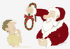 Cartoon: A wreath for you (small) by Wilmarx tagged xmas,santa,claus