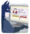 Cartoon: Batbook (small) by Wilmarx tagged batman dracul vampire internet