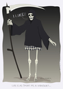 Cartoon: Death with new look (small) by Wilmarx tagged death,fashion,skull