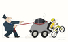 Cartoon: Autodog (small) by Wilmarx tagged transit,car,bike,violence,capitalism