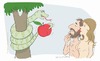 Cartoon: Erotic apple (small) by Wilmarx tagged adam,and,eve