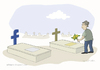 Cartoon: Facemetery (small) by Wilmarx tagged facebook,death,addiction