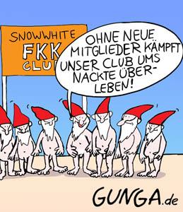 Cartoon: FKK (medium) by Gunga tagged fkk