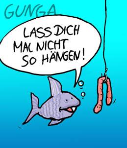 Cartoon: hängen lassen (medium) by Gunga tagged hängen,lassen