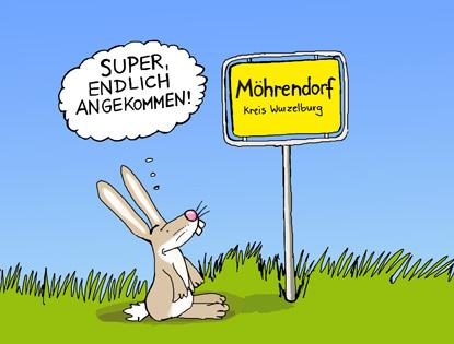 Cartoon: Möhrendorf (medium) by Gunga tagged möhrendorf