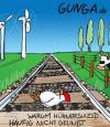 Cartoon: Hühnersuizid (small) by Gunga tagged hühnersuizid