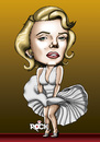 Cartoon: Marilyn Monroe (small) by mitosdorock tagged marilyn monroe