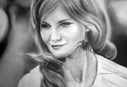 Cartoon: Kirsten Dunst (medium) by Maicon SA tagged dunst,kirsten