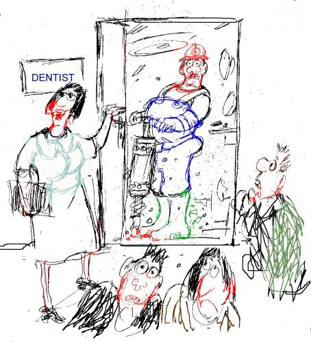 Cartoon: dentist (medium) by Miro tagged dentist