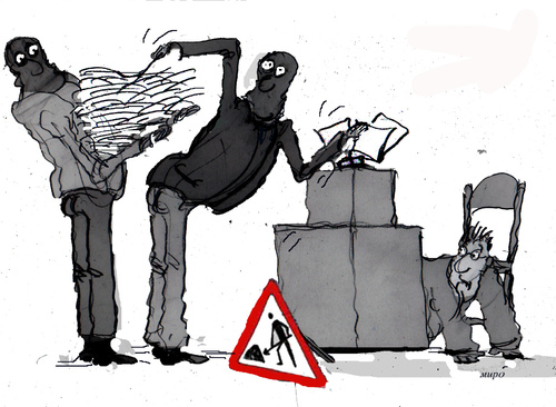 Cartoon: elections action (medium) by Miro tagged elections