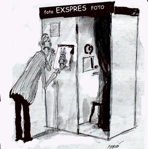 Cartoon: foto-expres (medium) by Miro tagged foto