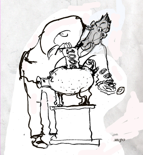 Cartoon: inflation (medium) by Miro tagged inflation