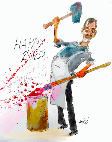 Cartoon: Karol Cizmazia (medium) by Miro tagged karolcizmazia