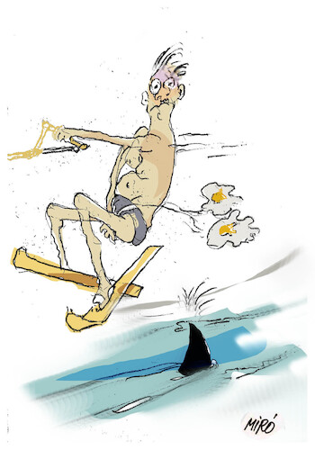 Cartoon: NO TEXT (medium) by Miro tagged no,text