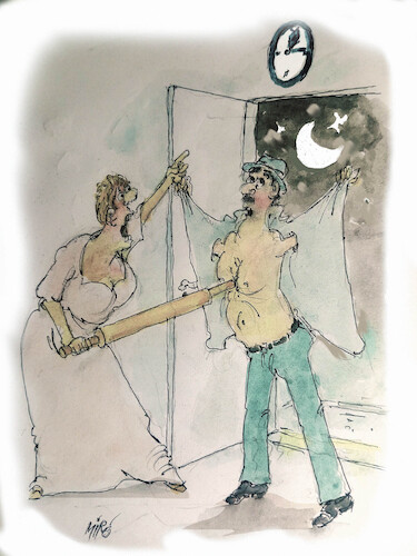 Cartoon: no text (medium) by Miro tagged no,text