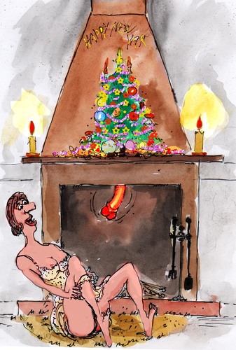 Cartoon: santa (medium) by Miro tagged santa