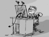 Cartoon: internet (small) by Miro tagged internet