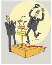 Cartoon: new bank set (small) by Miro tagged new,bank,set