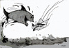 Cartoon: shark (small) by Miro tagged shark