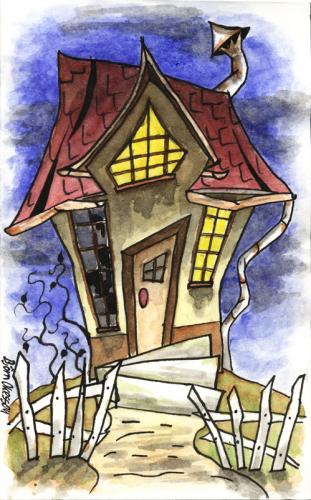 Cartoon: Traumhaus (medium) by Einauge tagged cartoon