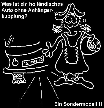 Cartoon: Anhängerkupplung (medium) by Newbridge tagged holländer,niederländer,auto,anhänger,anhängerkupplung