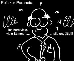 Cartoon: Politikerparanoia (medium) by Newbridge tagged politiker,stimmen,ungültig