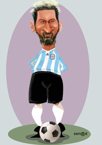 Cartoon: Messi (medium) by Senad tagged messi,senad,nadarevic,cartoon,bosnia
