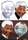 Cartoon: Nelson Mandela (small) by Senad tagged nelson,mandela,senad,nadarevic,bosnia,bosna,karikatura