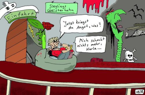Cartoon: Angst (medium) by Leichnam tagged angst,schocken,geisterbahn,gespensterbahn,schabracke
