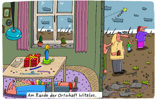 Cartoon: Der Rand (medium) by Leichnam tagged rand,witzlos,ortschaft,personen,leichnam,leichnamcartoon