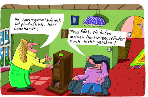 Cartoon: Fantastisch (medium) by Leichnam tagged leichnam,leichnamcartoon,hartweizen,ständer,speisegummi