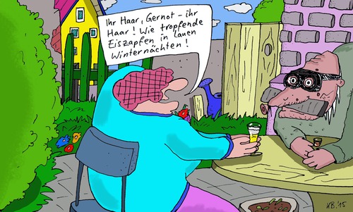 Cartoon: Gernot 5 (medium) by Leichnam tagged gernot,eiszapfen,lau,winternächte