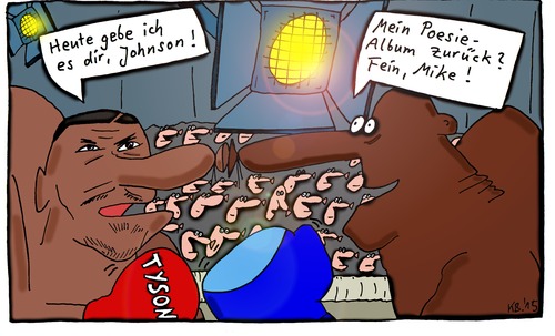 Cartoon: Johnson 5 (medium) by Leichnam tagged johnson,kampfsport,boxen,boxer,poesiealbum,zurück,fein,mike,tyson,weltmeister