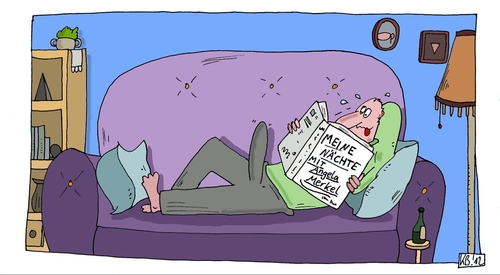 Cartoon: Leser (medium) by Leichnam tagged leser,buch,lektüre,politiker