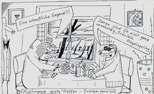 Cartoon: Liebelei (medium) by Leichnam tagged liebelei,einöde,treffen,date,misslungen,baumleichen,leichnam,leichnamcartoon,extremversion