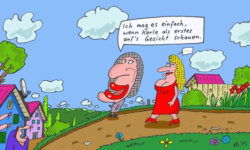 Cartoon: mögen (medium) by Leichnam tagged mögen,kerle,frauen,gesicht