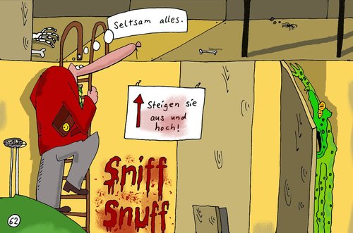 Cartoon: Rache (medium) by Leichnam tagged rückschädel,leichnamcomic,siegling,geisterbahn,schausteller,rummelplatz,durchlaufgeschäft