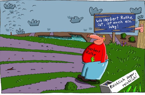 Cartoon: Rothe (medium) by Leichnam tagged rothe,herbert,wege,reichlich,viele,leichnam,leichnamcartoon