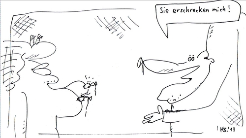 Cartoon: Schreck (medium) by Leichnam tagged schreck,sie,erschrecken,mich