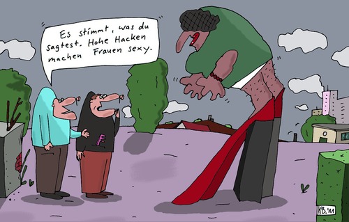 Cartoon: Schuhwerk (medium) by Leichnam tagged schuhwerk,high,heels,leichnam,schabracken,sexy,frauen